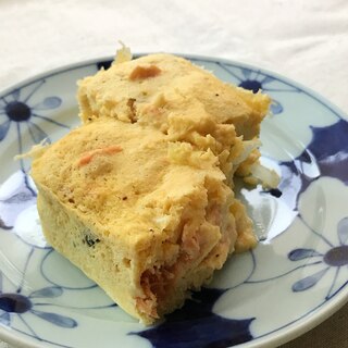 レンジで＊鮭のおからキッシュ